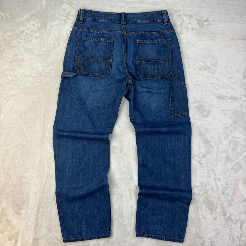 Ridgecut Carpenter Jeans Mens 32x32 Blue Straight Utility Workwear Loose